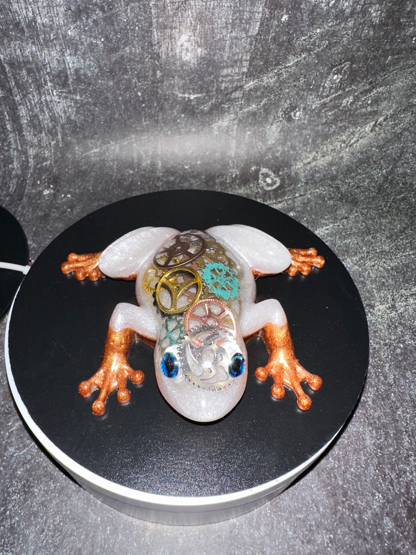Steampunk Resin Frog