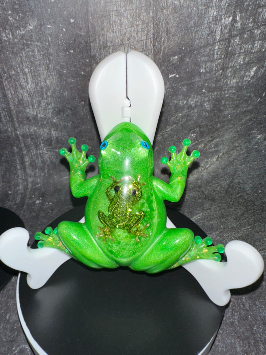 Green Resin Frog