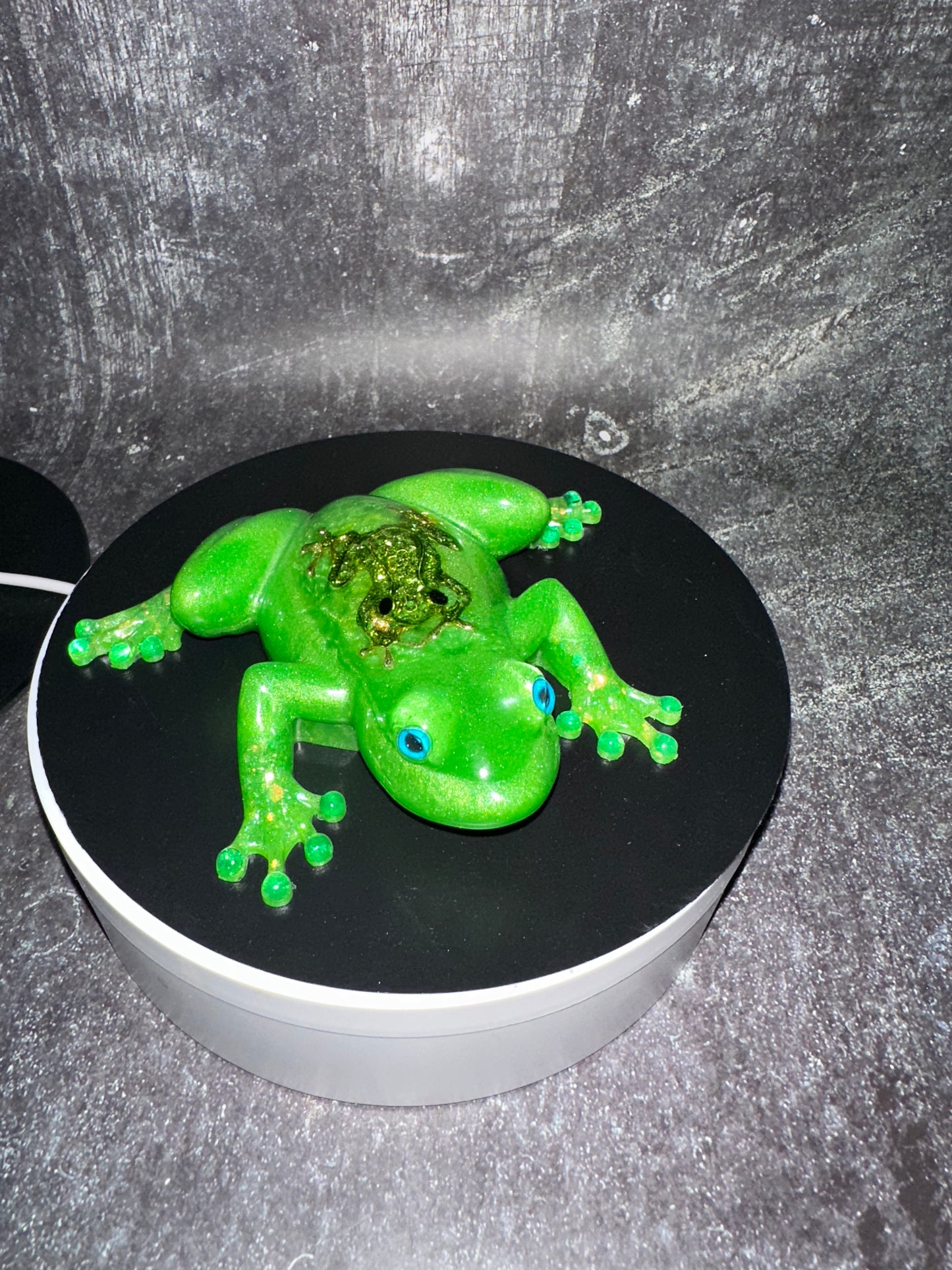 Green Resin Frog